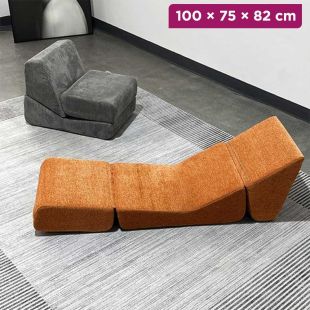 Foldable Sponge Sofa Seat 2 in 1 - 100 × 75 × 82 cm