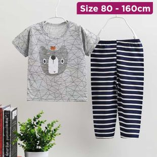 Short Sleeves Charming Cartoon Pajama