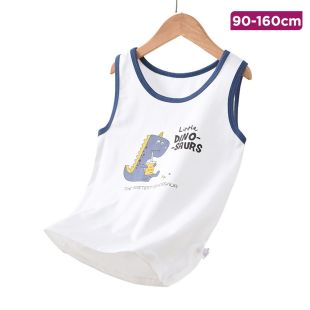 Boys Cotton Undershirt with Coca-cola Dinosaur Design