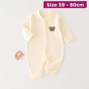 Baby Cotton Romper Little Bear Design