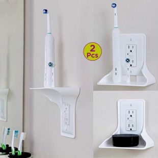 Punch-Free Wall Socket Storage Rack - 2Pcs