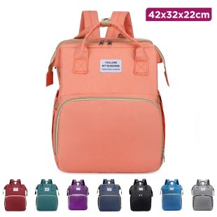 Multifunctional Mommy Bag with Folding Bed - 42 x 32 x 22 cm