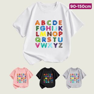 Letters Design Summer T-Shirt for Kids