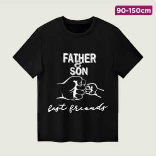 Father and Son Design Summer T-Shirt for Kids