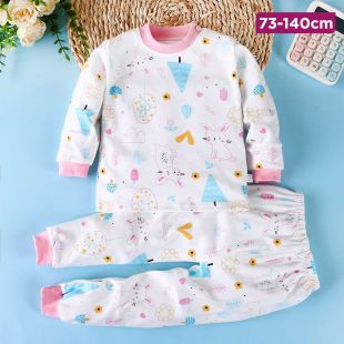 Rice Rabbit Cotton Autumn Pajama Set for Kids