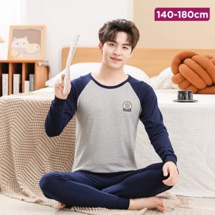 Cotton Autumn Pajamas with Sleeves