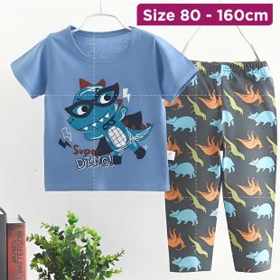 Chic Short-Sleeve Cartoon PJ
