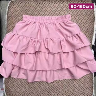 Children's Pleated 3-Layer Skirt