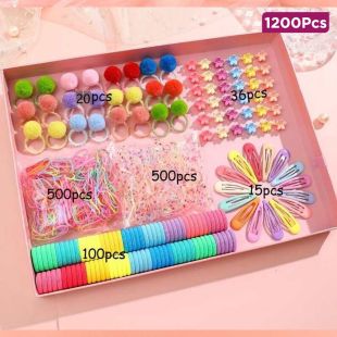 Colorful Hair Accessories 1200Pcs Set