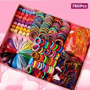 Colorful Hair Accessories 780Pcs Set