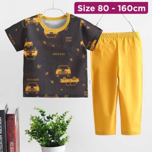 Cute Cartoon Pajama With Short-Sleeve