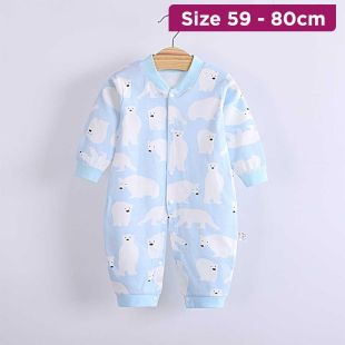 Baby Cotton Romper Polar Bear Design