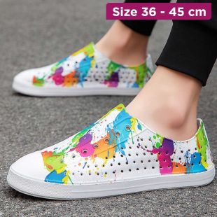 Ink Color Summer Water Resistant Shoe For Women