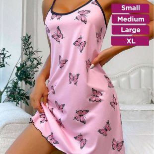 Butterfly Strapless Night dress for Women 
