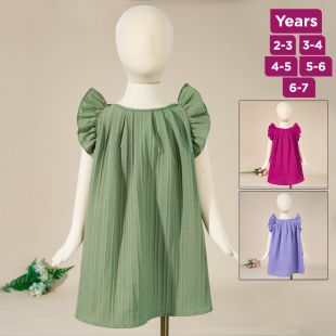 Solid Color Princess Dress for Kids 