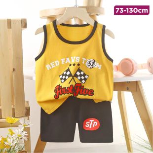Two-Piece Outfit with Team Flag Design for Kids 
