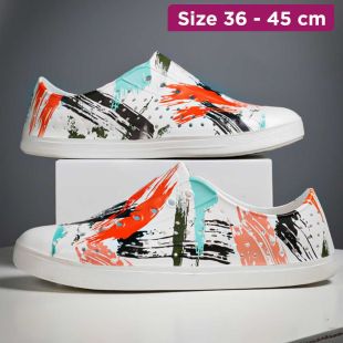Graffiti Color Summer Water Resistant Shoe For Women