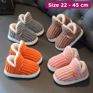 Winter Fluffy Unisex Parent Child Warm Cotton Shoes