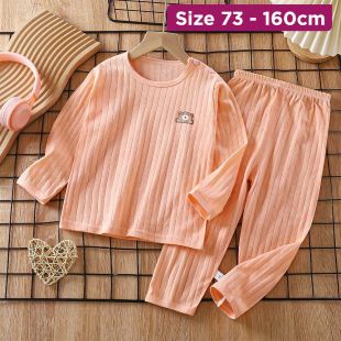 Verin Stripes Long-Sleeve Cotton Pajama For Boys and Girls