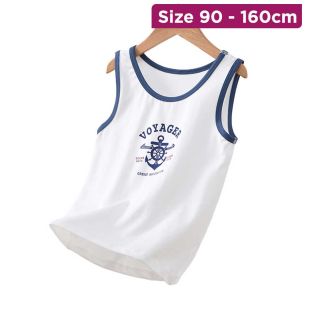 Boys Cotton Undershirt with Anchor Design