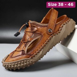 Casual Leather Sandals with Soft Sole for Men