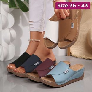 Women's Thick Sole Fish Mouth Casual Slides
