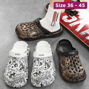 Flat Cartoon Doodle Slippers