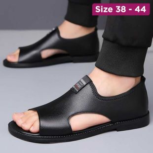 Summer Leather Sandals with Comfortable Sole for Men