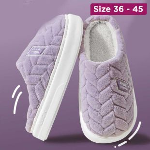 Elegant Winter Cotton Home Slippers