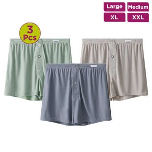 Elegant Men's Assorted Colors Underwear - 3 Pcs