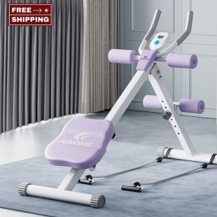 Foldable Abdominal Training Machine with Digital Screen 3 in 1