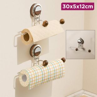 Suction Cup Kitchen Paper Towel Holder 30x5x12cm