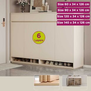 Elegant Shoe Cabinet Home Entrance - 6 Layers