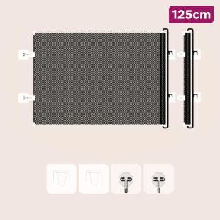 Retractable Pet Door Barrier and Anti-Jump Safety Gate