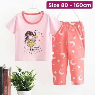 Stylish Summer Cartoon Short-Sleeve Pajama