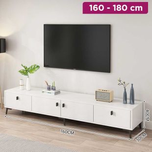 Wooden TV Table with Doors