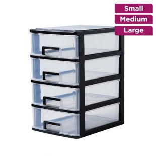 Household Transparent Desktop A4 Storage Box