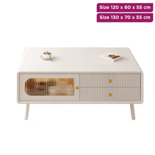 Wooden Multifunction with 2 Doors and 4 Drawers