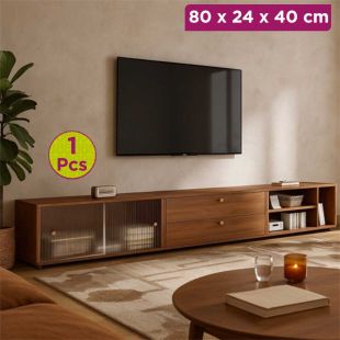 1Pcs Wooden TV Cabinet Modular - 80 x 24 x 40 cm