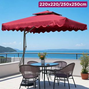 Outdoor Umbrella Water and Sun Resistant with Base