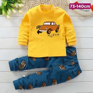 Kart Cotton Autumn Pajama Set for Kids