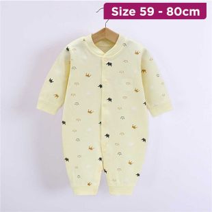 Baby Cotton Romper Crown Design