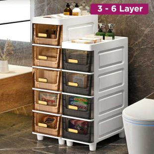 Thickened Transparent Multi-Drawer Storage Cabinet