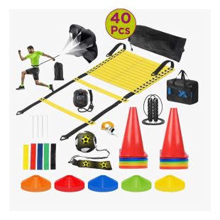 Agility Training Set 40 Pcs with 3 Storage Bags