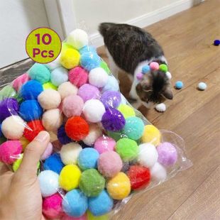 Velvet Pet Play Balls Assorted colors - 10Pcs