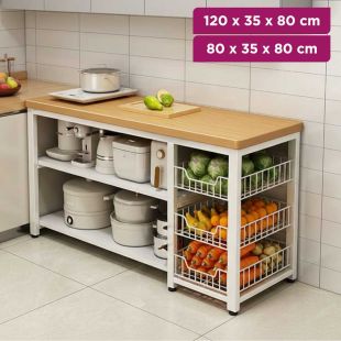 Multi Layer Metal Kitchen Organizer
