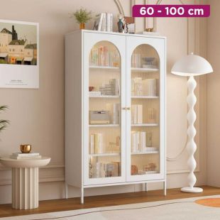 Multifunction Iron Cabinet with Double Doors