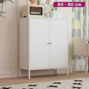 Multi Layer Metal Cabinet with Double Doors