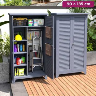 Outdoor Storage Cabinet with Internal Partition