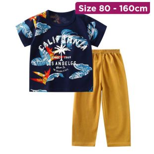 Cartoon Graphic Pajama With Short-Sleeve